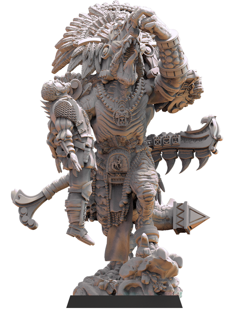 Ehecatl the Devourer - Lizard-men - TTRPG - Wargaming - Dungeons and Dragons