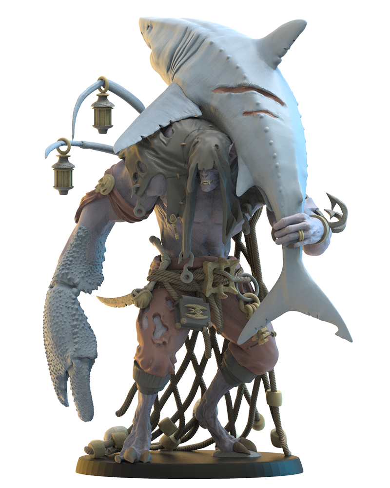Eldritch "The Claw", Vycanthrope Hero - Undead Pirates - TTRPG - Wargaming - Dungeons and Dragons