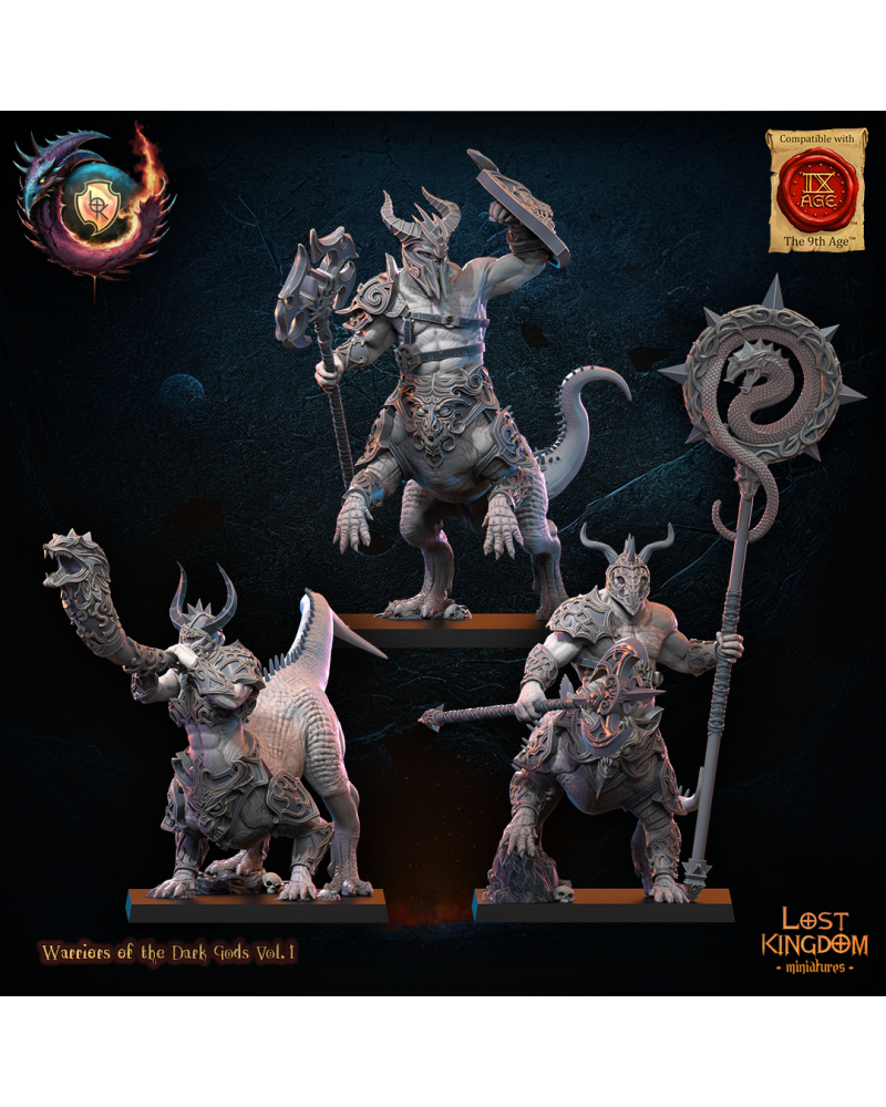Feldraks CG (x3) - Warriors of the Dark Gods - TTRPG - Wargaming - Dungeons and Dragons
