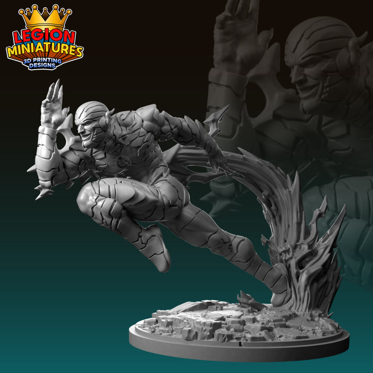Daniel West reverse Flash Sculpture (40mm to 150mm) - Unassembled/Unpainted/3D Print