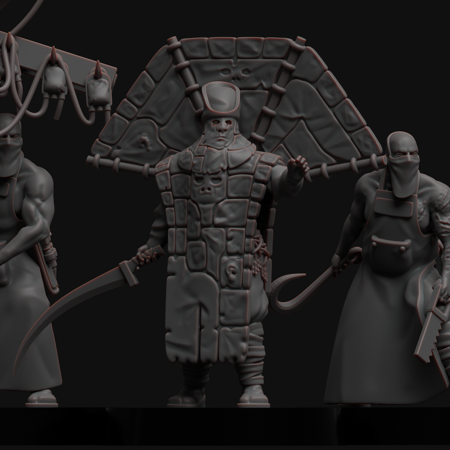 Thul Command and Flesh Doctor (x9) - TTRPG - Wargaming - Grimdark