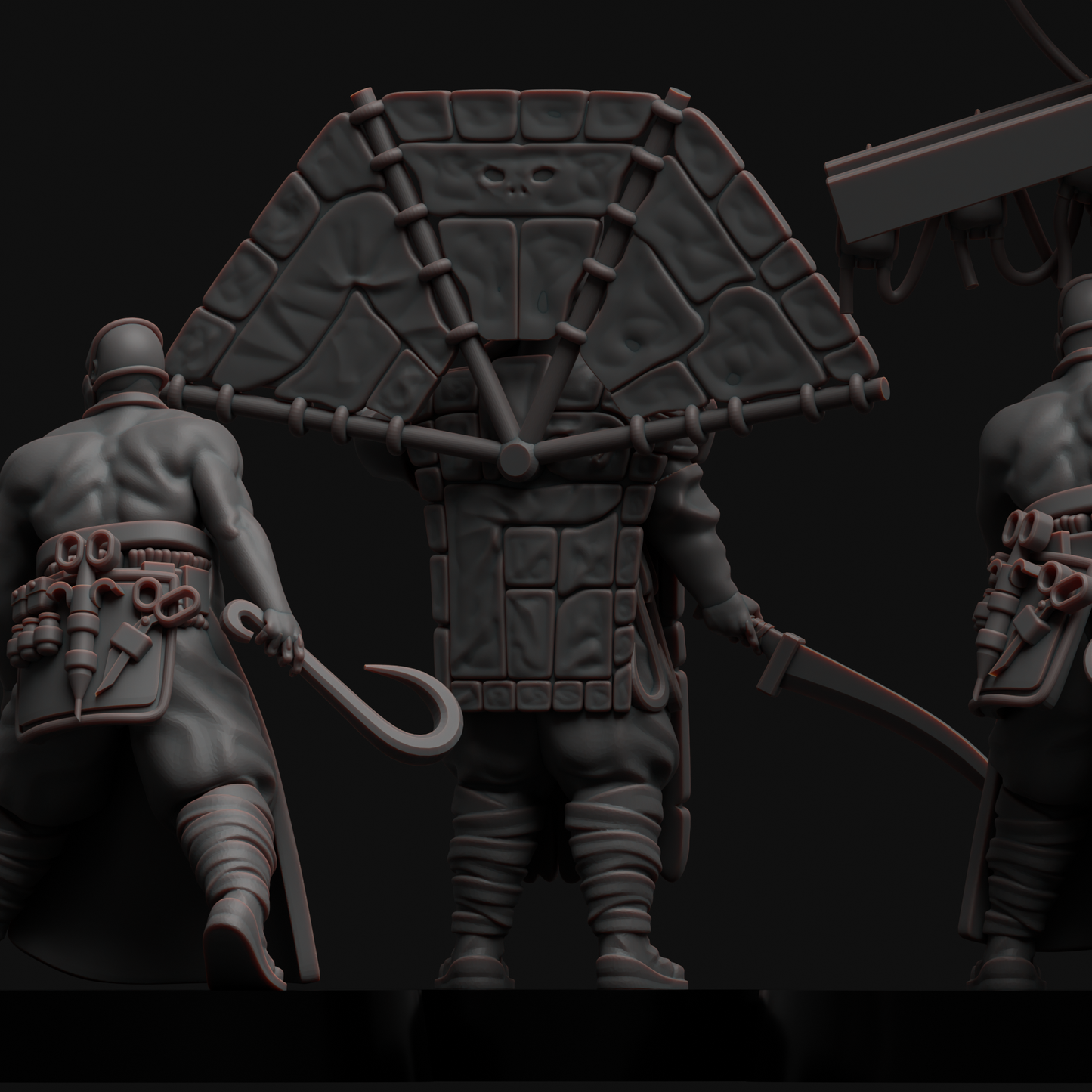 Thul Command and Flesh Doctor (x9) - TTRPG - Wargaming - Grimdark