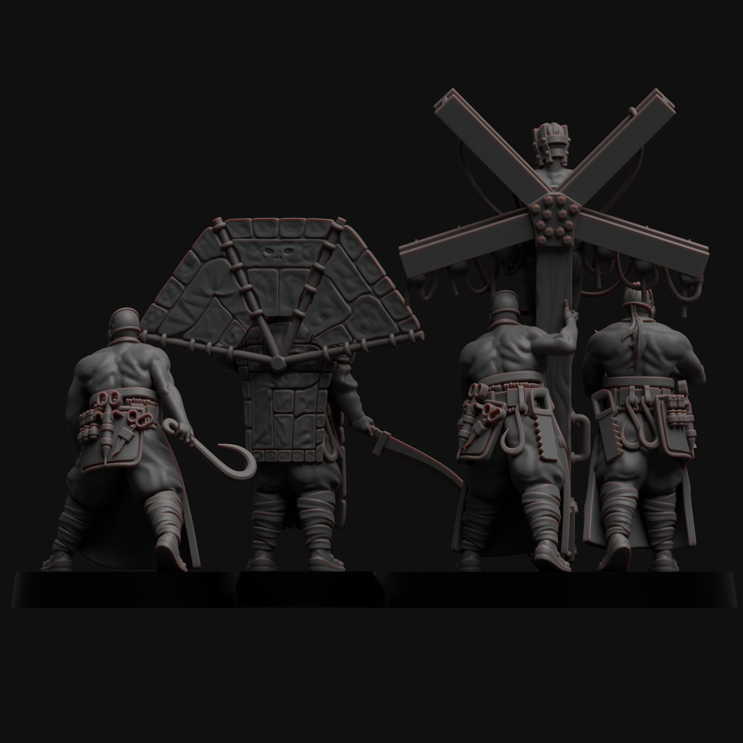 Thul Command and Flesh Doctor (x9) - TTRPG - Wargaming - Grimdark