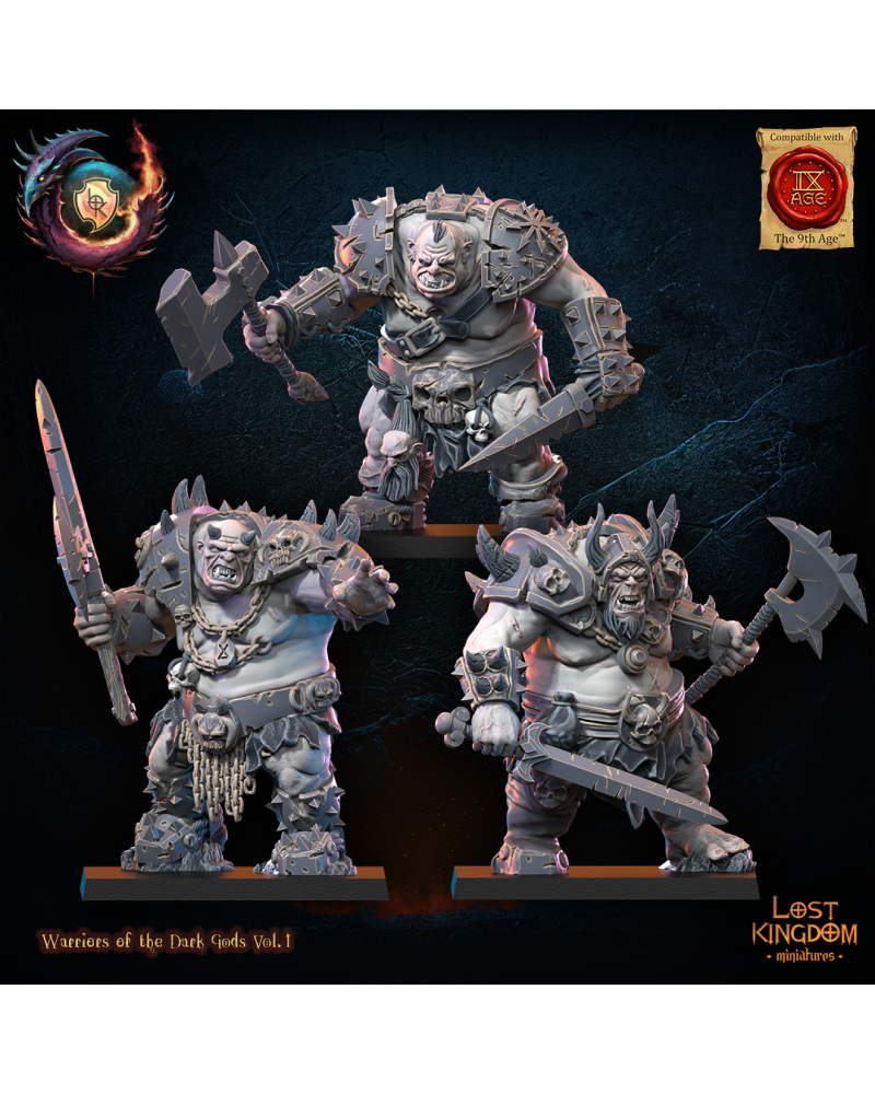 Forsworns Regiment (x3) - Warriors of the Dark Gods - TTRPG - Wargaming - Dungeons and Dragons