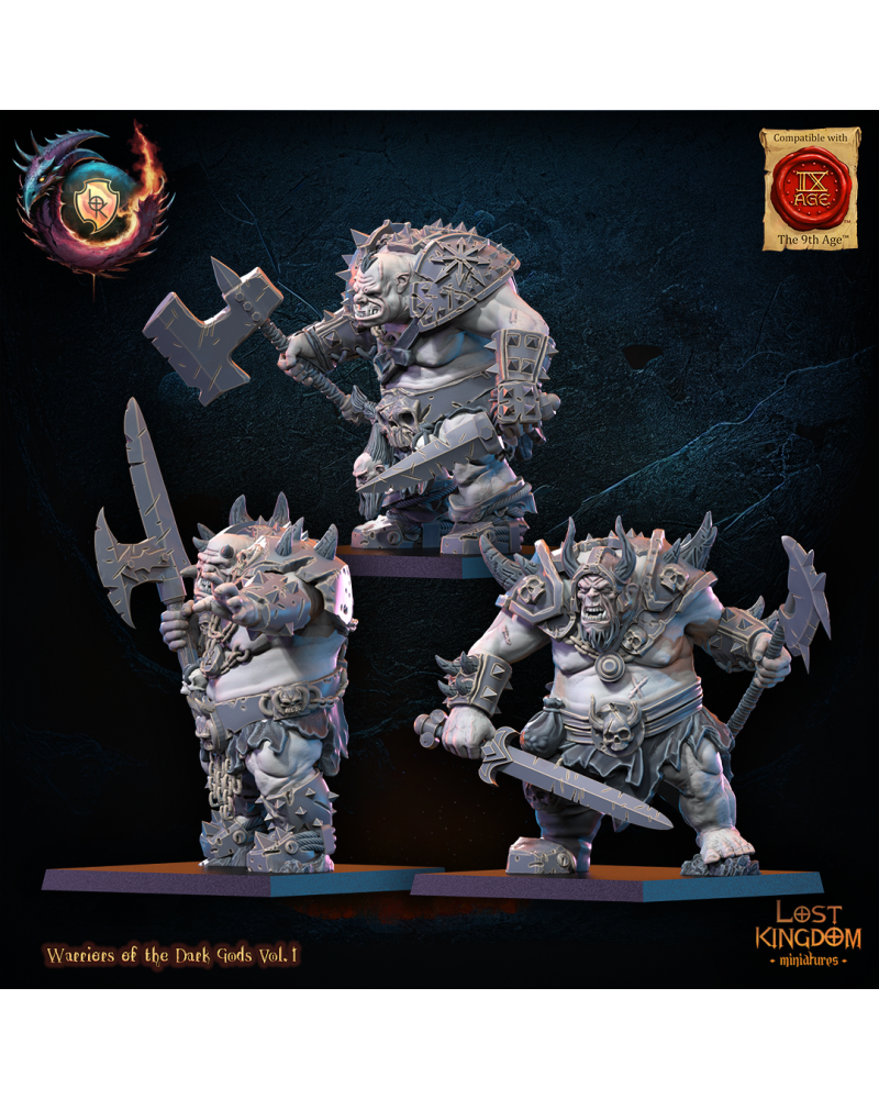 Forsworns Regiment (x3) - Warriors of the Dark Gods - TTRPG - Wargaming - Dungeons and Dragons