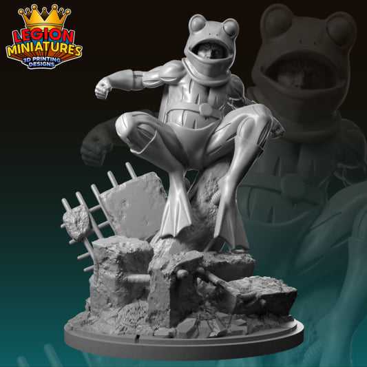 Frog Man - Tabletop RPG Miniature - Roleplaying 3D Printed Fantasy Mini
