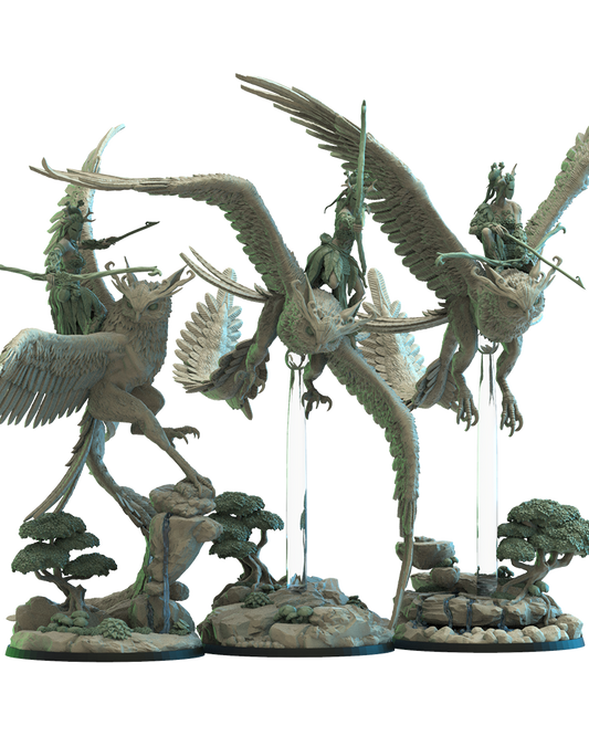 Fukuro Archers (x3) - Wood Elves - TTRPG - Wargaming - Dungeons and Dragons