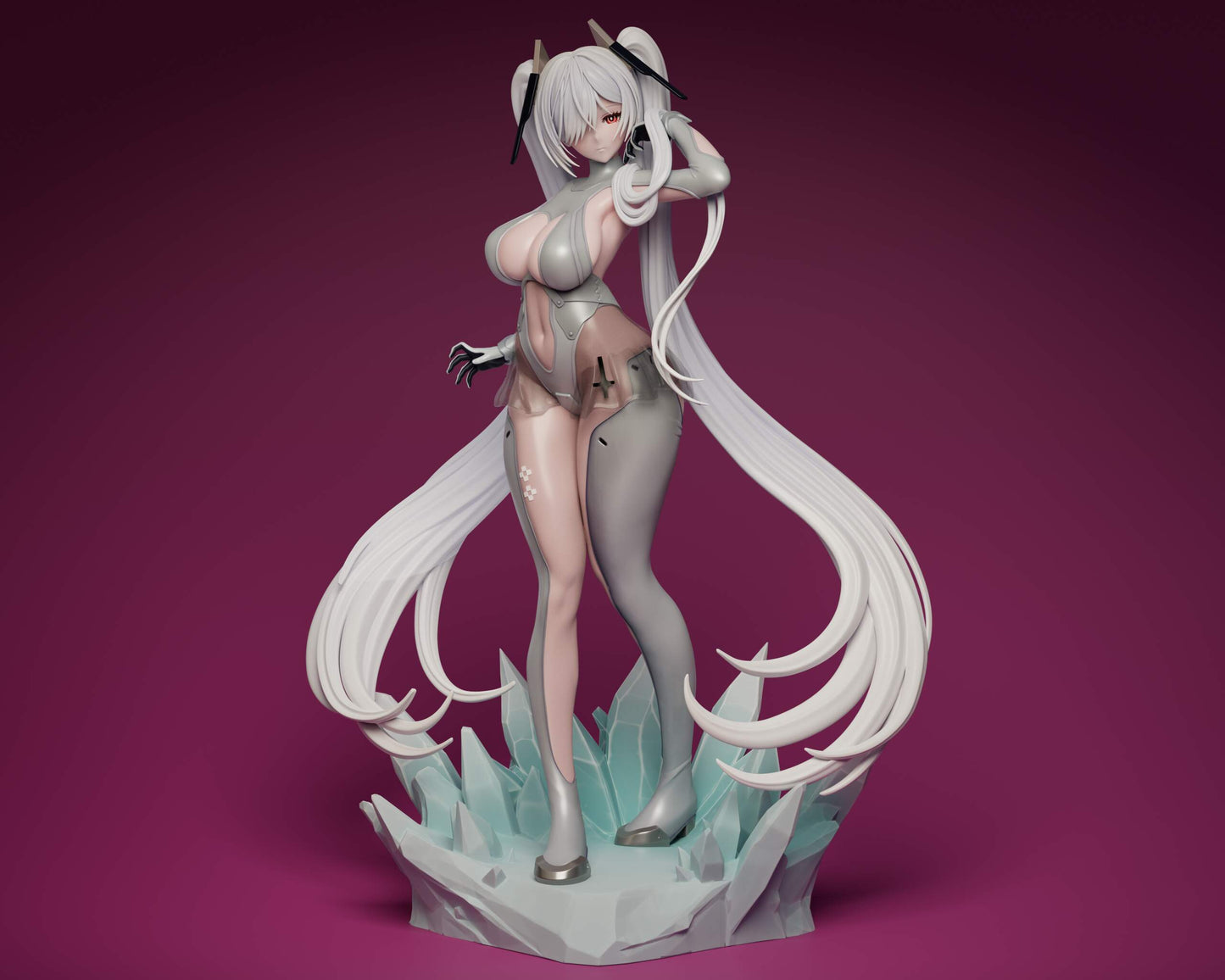 Cinderella Goddess of Victory: NIKKE Sculpture (75mm to 500mm) - Unassembled/Unpainted/3D Print