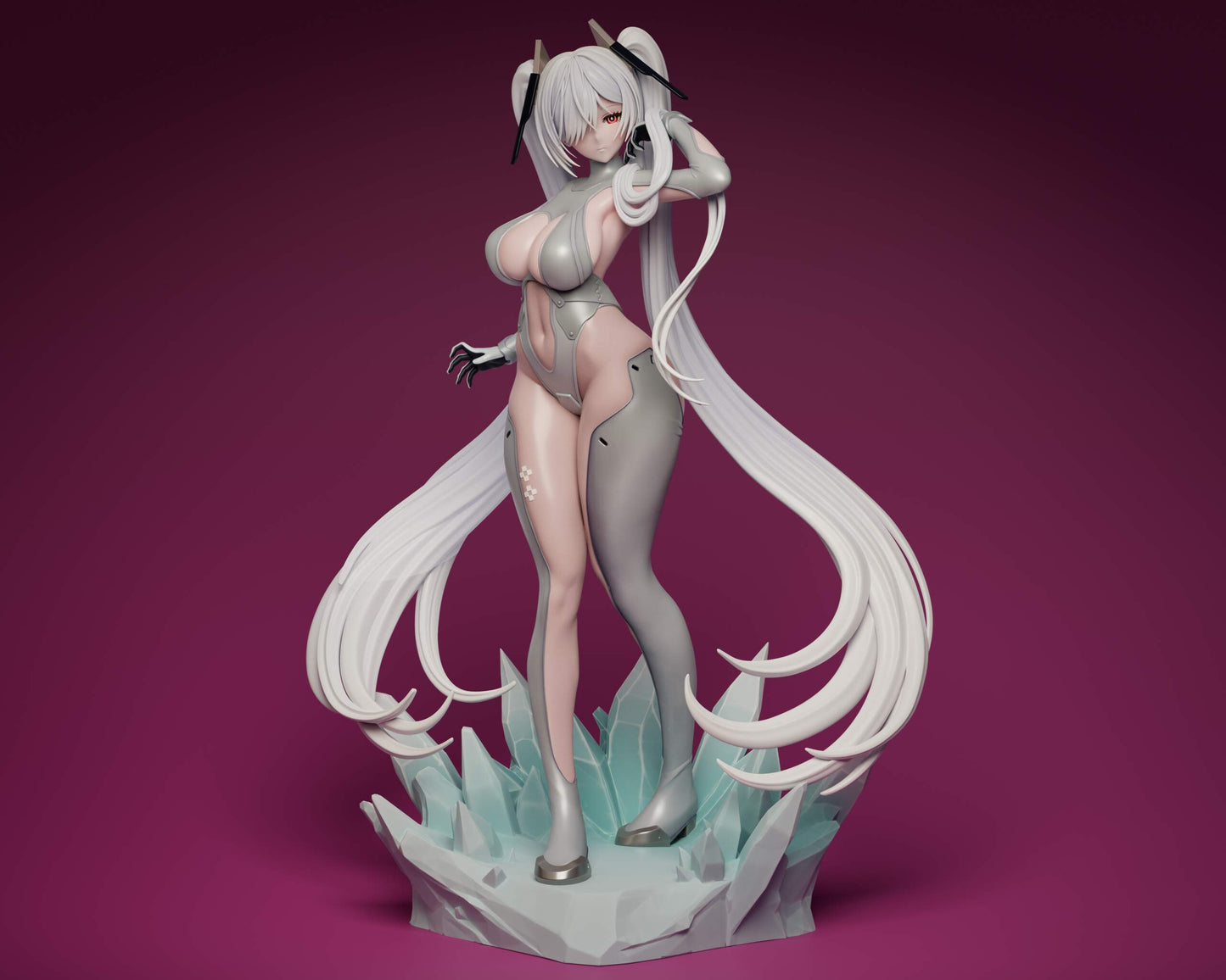Cinderella Goddess of Victory: NIKKE Sculpture (75mm to 500mm) - Unassembled/Unpainted/3D Print