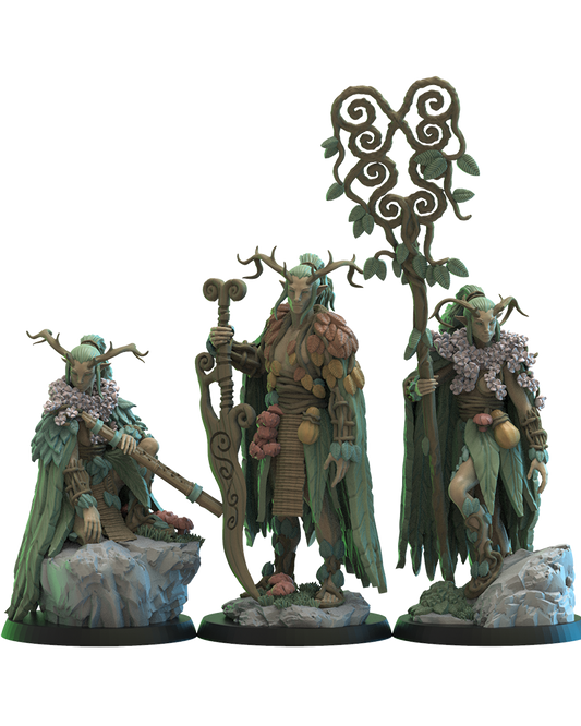 Fumetsu Mugen Guard CG - Wood Elves  - by Lost Kingdom - Tabletop RPG Miniature - Roleplaying 3D Printed Fantasy Mini