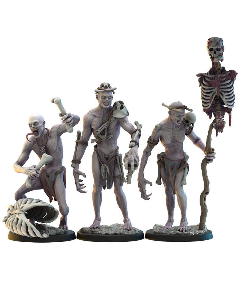 Ghūl Unit CG (x3) - Ghoul - Undead - TTRPG - Wargaming - Mordheim - Dungeons and Dragons