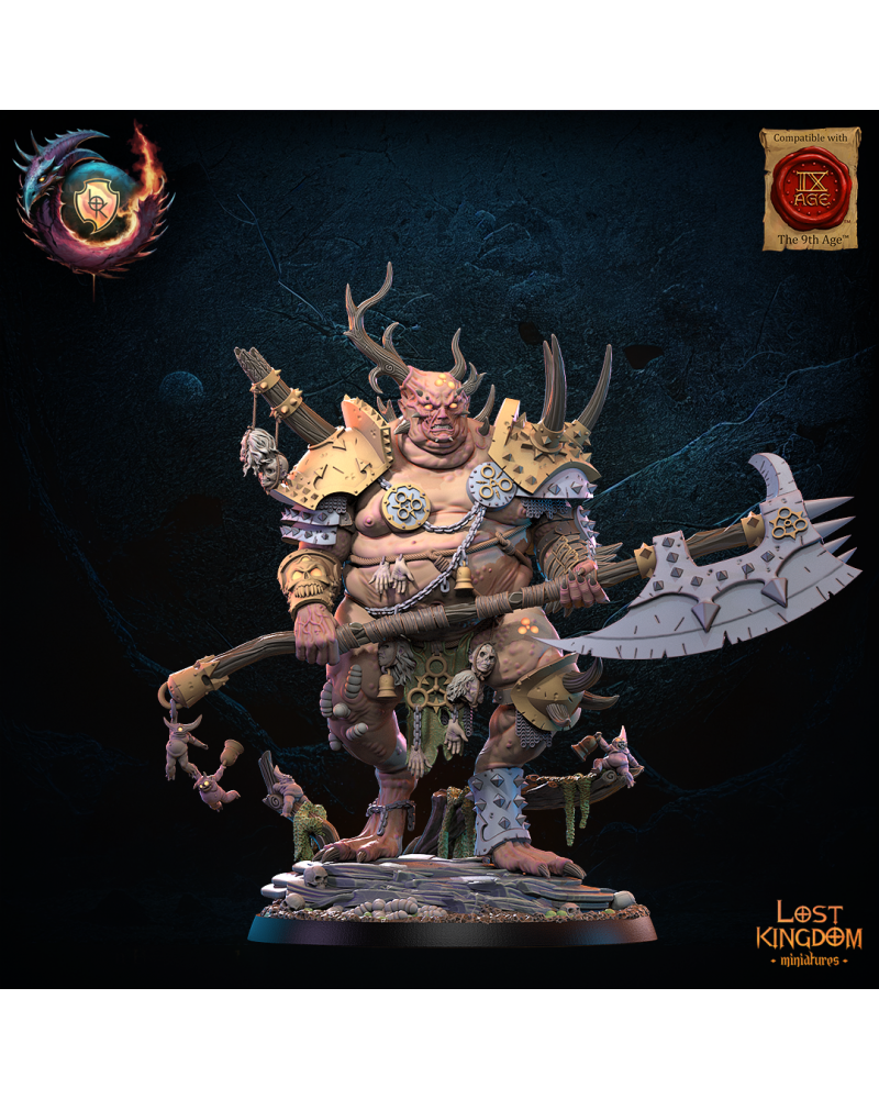 Gluttony Exalted Herald - Warriors of the Dark Gods - TTRPG - Wargaming - Dungeons and Dragons