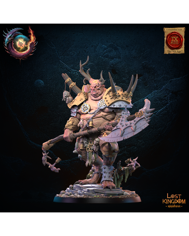 Gluttony Exalted Herald - Warriors of the Dark Gods - TTRPG - Wargaming - Dungeons and Dragons
