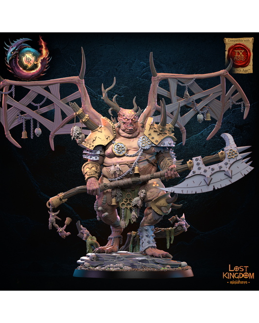 Gluttony Exalted Herald - Warriors of the Dark Gods - TTRPG - Wargaming - Dungeons and Dragons