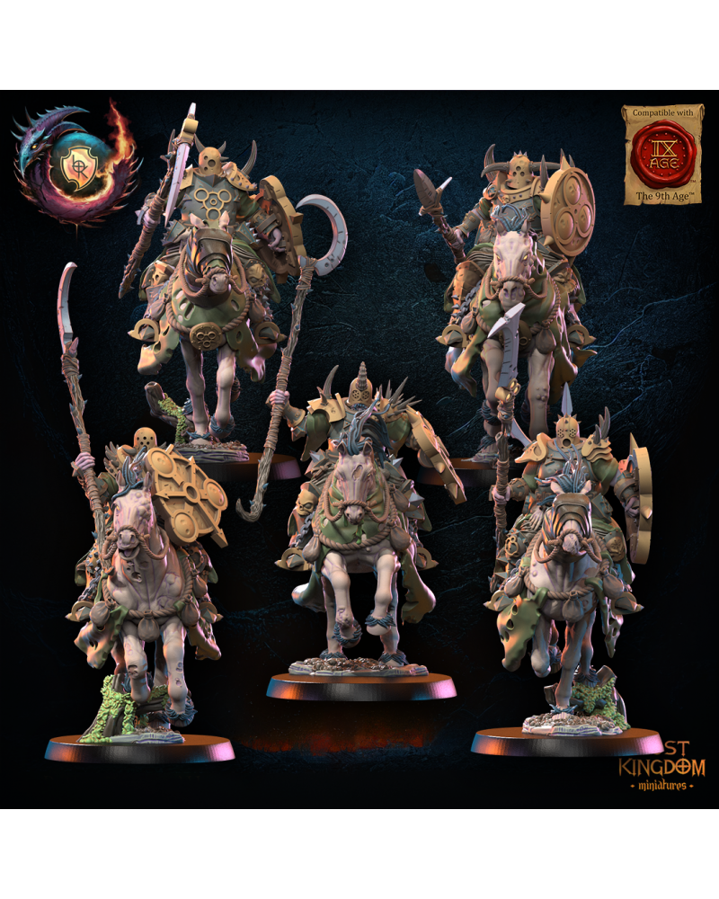 Gluttony Warriors Knights (x5) - Warriors of the Dark Gods - TTRPG - Wargaming - Dungeons and Dragons