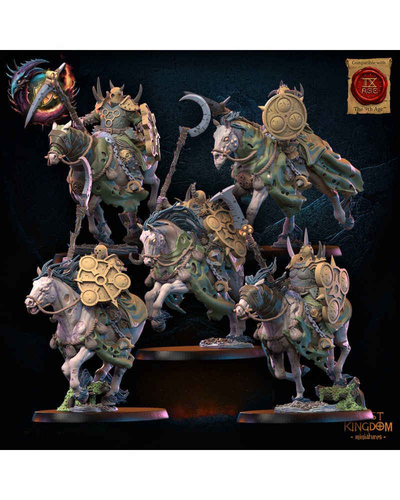 Gluttony Warriors Knights (x5) - Warriors of the Dark Gods - TTRPG - Wargaming - Dungeons and Dragons