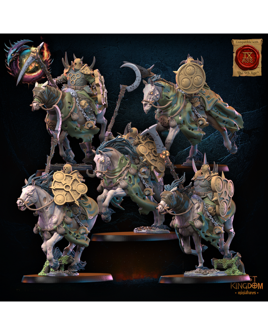 Chevaliers Guerriers de la Gourmandise (x5) - Guerriers des Dieux Sombres - JDR - Wargaming - Donjons et Dragons