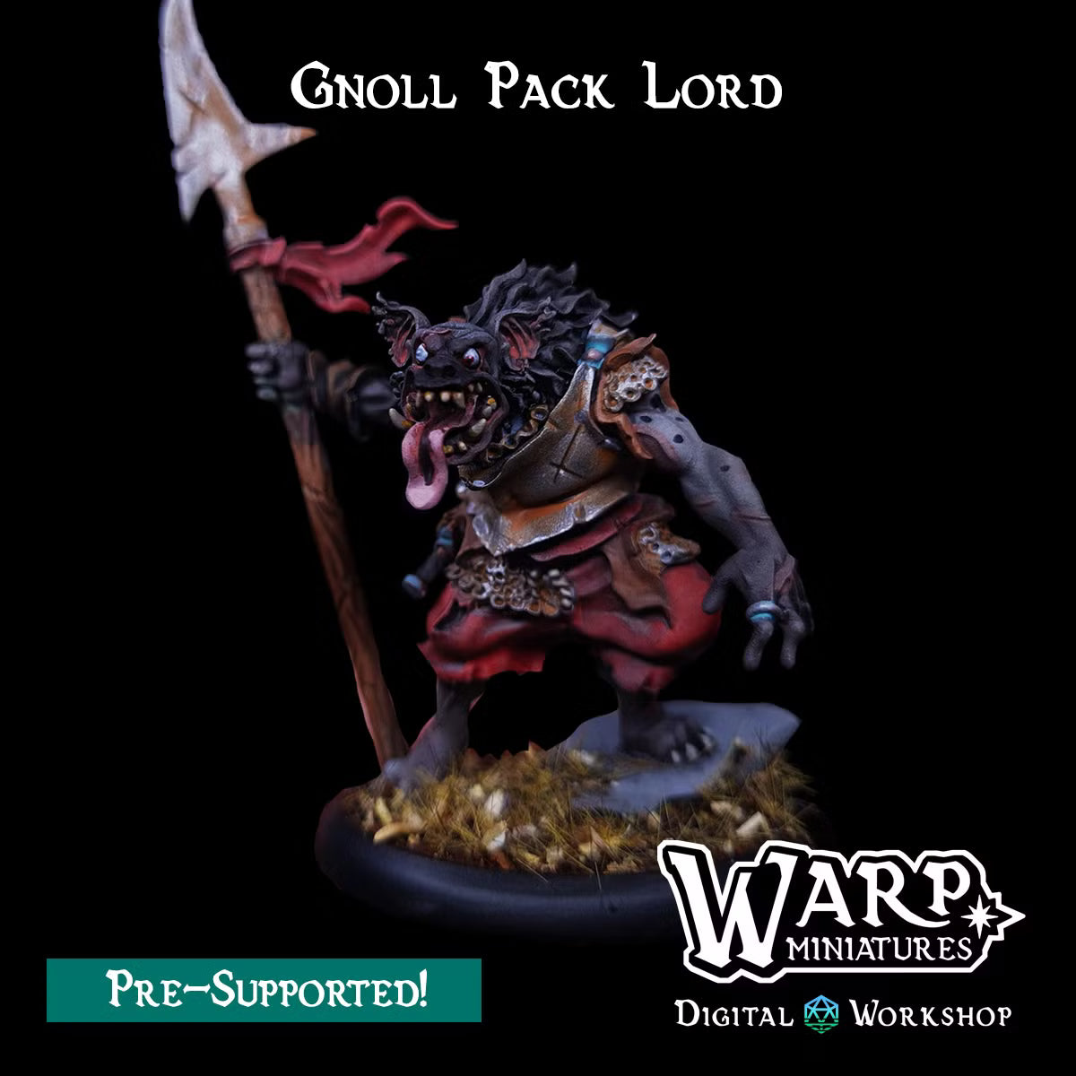 Gnoll Pack Lord - TTRPG - Wargaming - Dungeons and Dragons