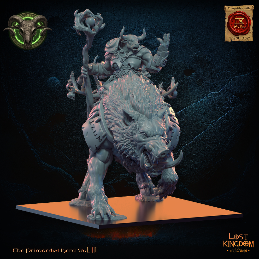 Minotaur Druid - Beast-Men - TTRPG - Wargaming - Dungeons and Dragons