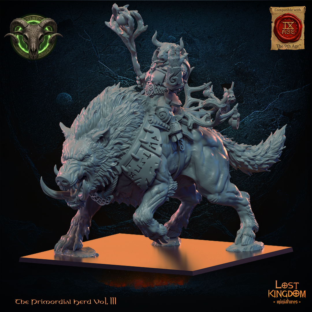 Minotaur Druid - Beast-Men - TTRPG - Wargaming - Dungeons and Dragons