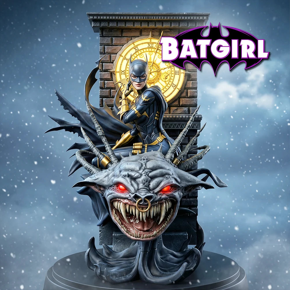 Batgirl Sculpture (75mm to 500mm) - Unassembled/Unpainted/3D Print
