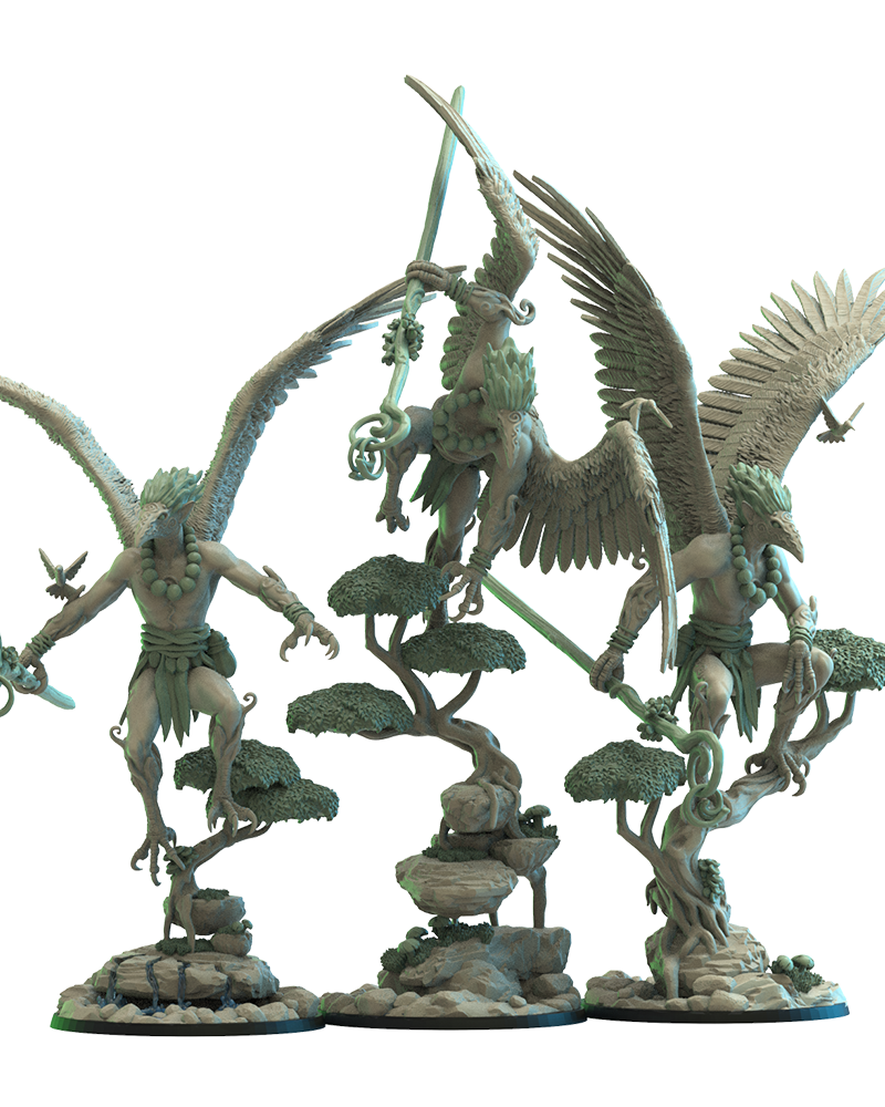 Hachidori Tengus (x3) Tengu - TTRPG - Wargaming - Dungeons and Dragons