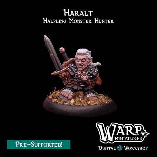 Haralt the Halfling Monster Hunter - TTRPG - Wargaming - LOTR - Mordheim - Dungeons and Dragons