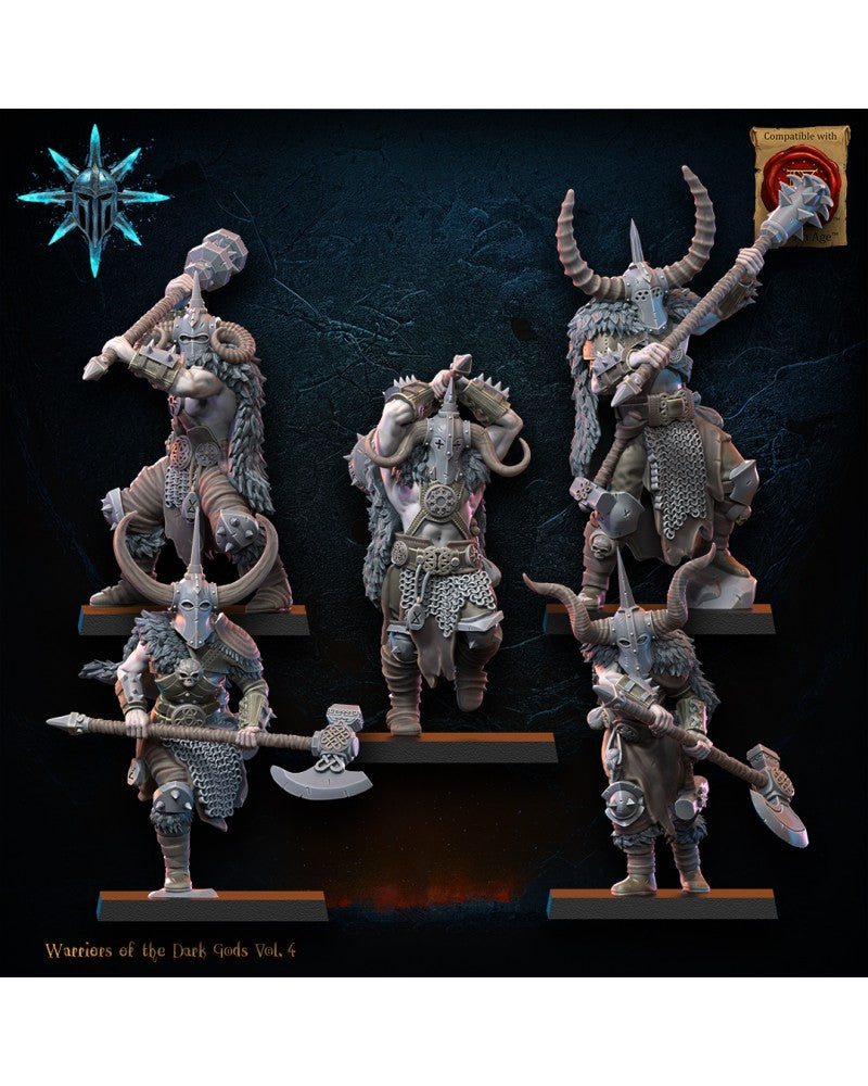 Heavy Weapon Barbarian Regiment (x10) - Warriors of the Dark Gods - TTRPG - Wargaming - Dungeons and Dragons