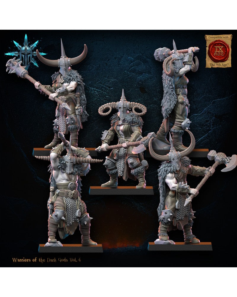Heavy Weapon Barbarian Regiment (x10) - Warriors of the Dark Gods - TTRPG - Wargaming - Dungeons and Dragons