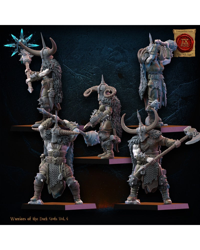 Heavy Weapon Barbarian Regiment (x10) - Warriors of the Dark Gods - TTRPG - Wargaming - Dungeons and Dragons