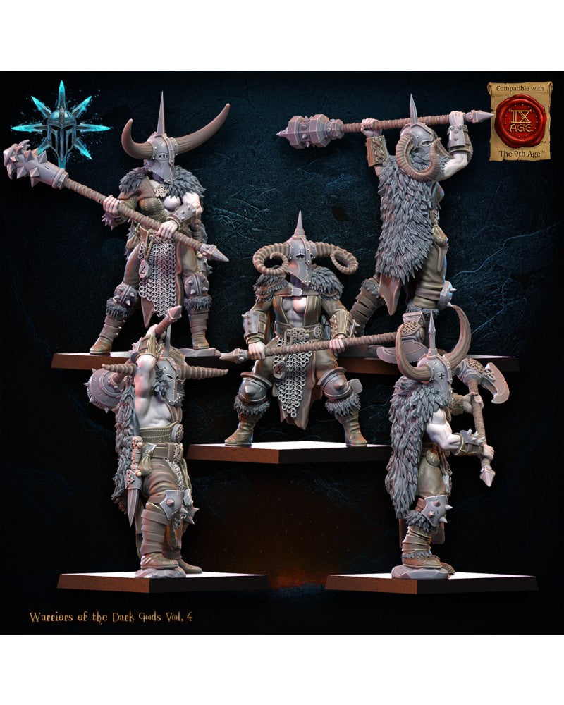 Heavy Weapon Barbarian Regiment (x10) - Warriors of the Dark Gods - TTRPG - Wargaming - Dungeons and Dragons