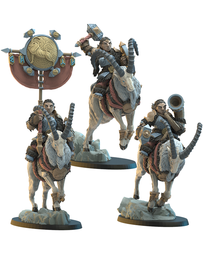 Heiðrun Regiment CG (x3) - Dwarves - TTRPG - Wargaming - LOTR - Dungeons and Dragons