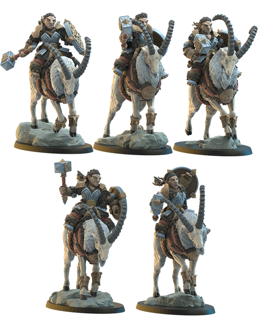 Heiðrun Regiment (x5) - Dwarves - TTRPG - Wargaming - LOTR - Dungeons and Dragons