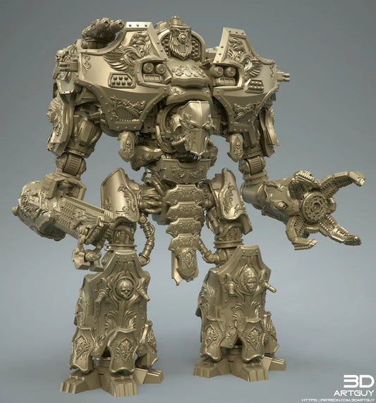 Walking Cathedral V1 - War Construct - TTRPG/Wargaming - Thunderhawk Proxy  - Compatible with Warhammer 40K - by 3Dartguy- Tabletop RPG Miniature - Roleplaying 3D Printed Fantasy Mini