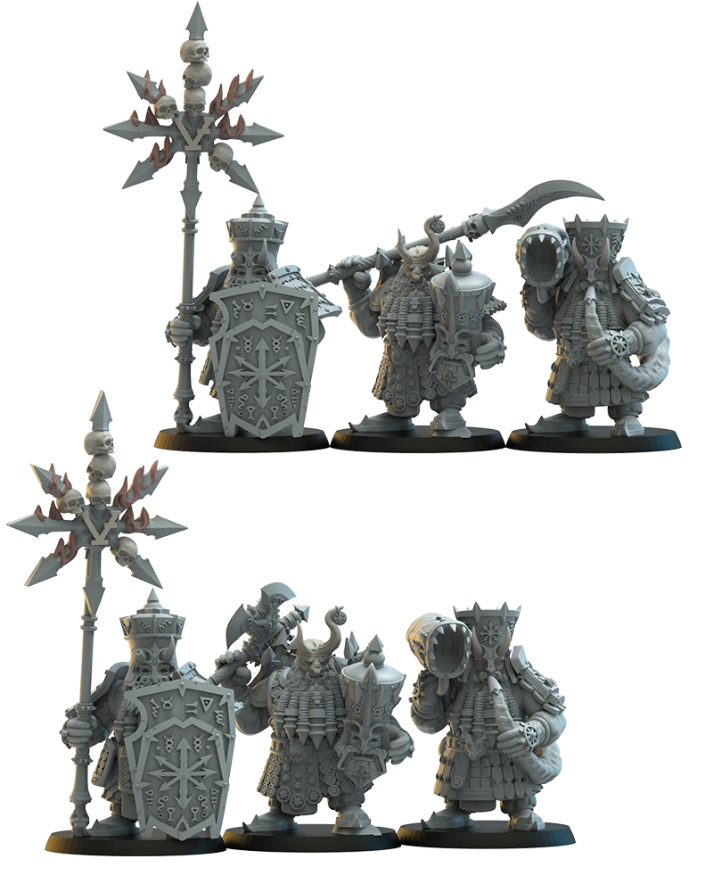 Immortal Regiment CG (x3) - Chaos Dwarves - TTRPG - Wargaming - Dungeons and Dragons