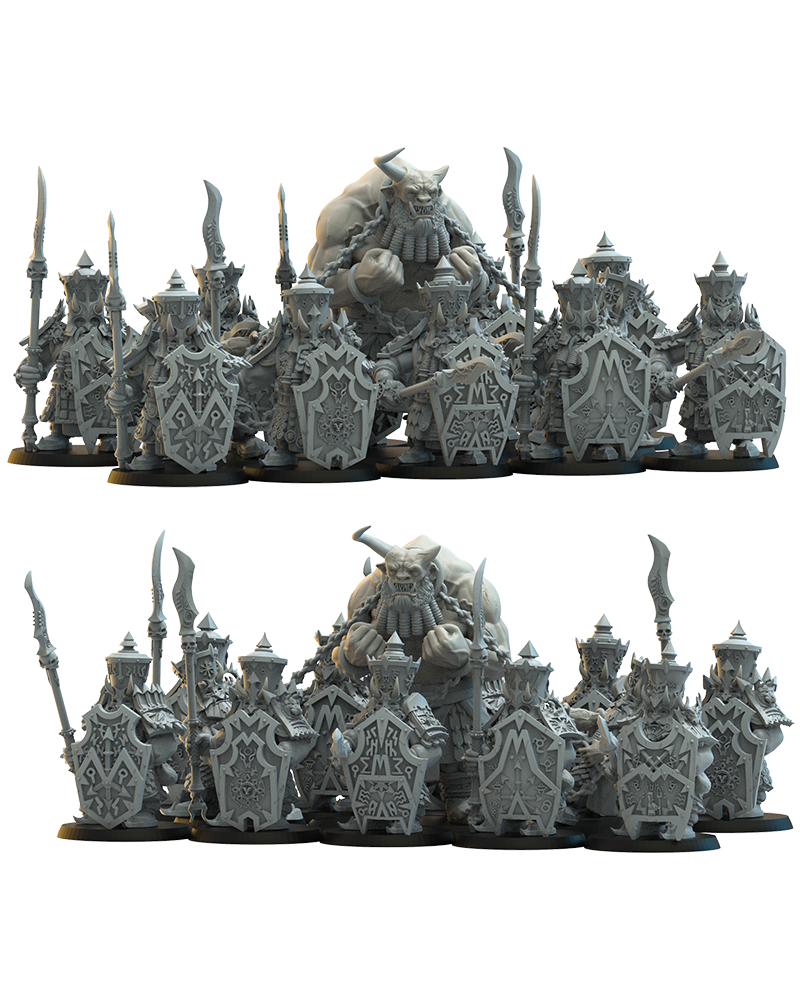Immortal Regiment (x13) - Chaos Dwarves - TTRPG - Wargaming - Dungeons and Dragons