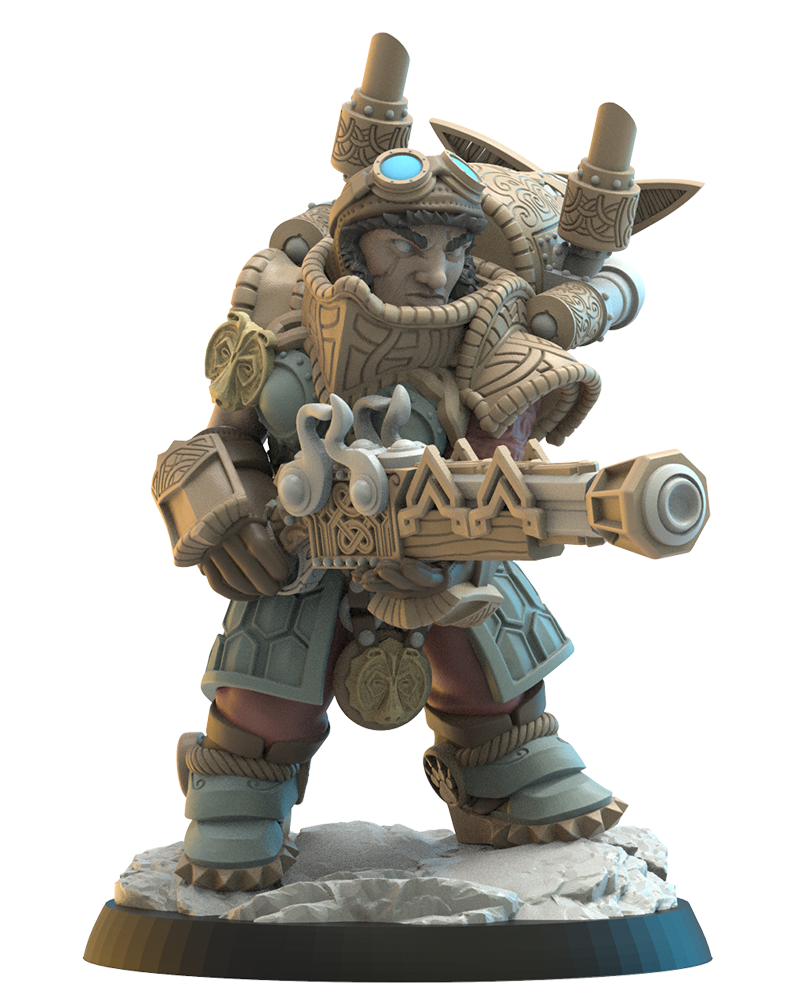 Inga, Engineer Captain - Dwarven - TTRPG - Wargaming - LOTR - Dungeons and Dragons
