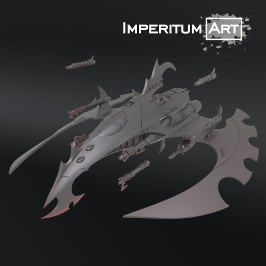 Jet -TTRPG/Wargaming/GrimDark/&nbsp;Compatible with Warhammer 40K - by Imperium Art Miniatures- Tabletop RPG Miniature - Roleplaying 3D Printed Fantasy Mini