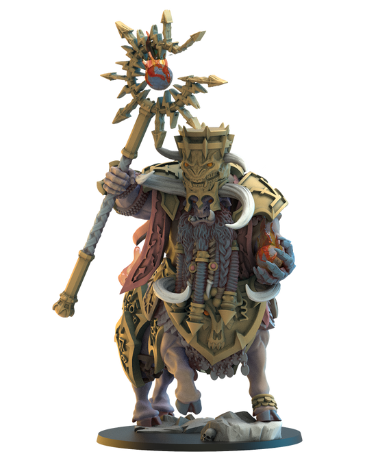 Kassuth Fireshaper, Taurukh Sorcerer - Chaos Dwarf - TTRPG - Wargaming - Dungeons and Dragons
