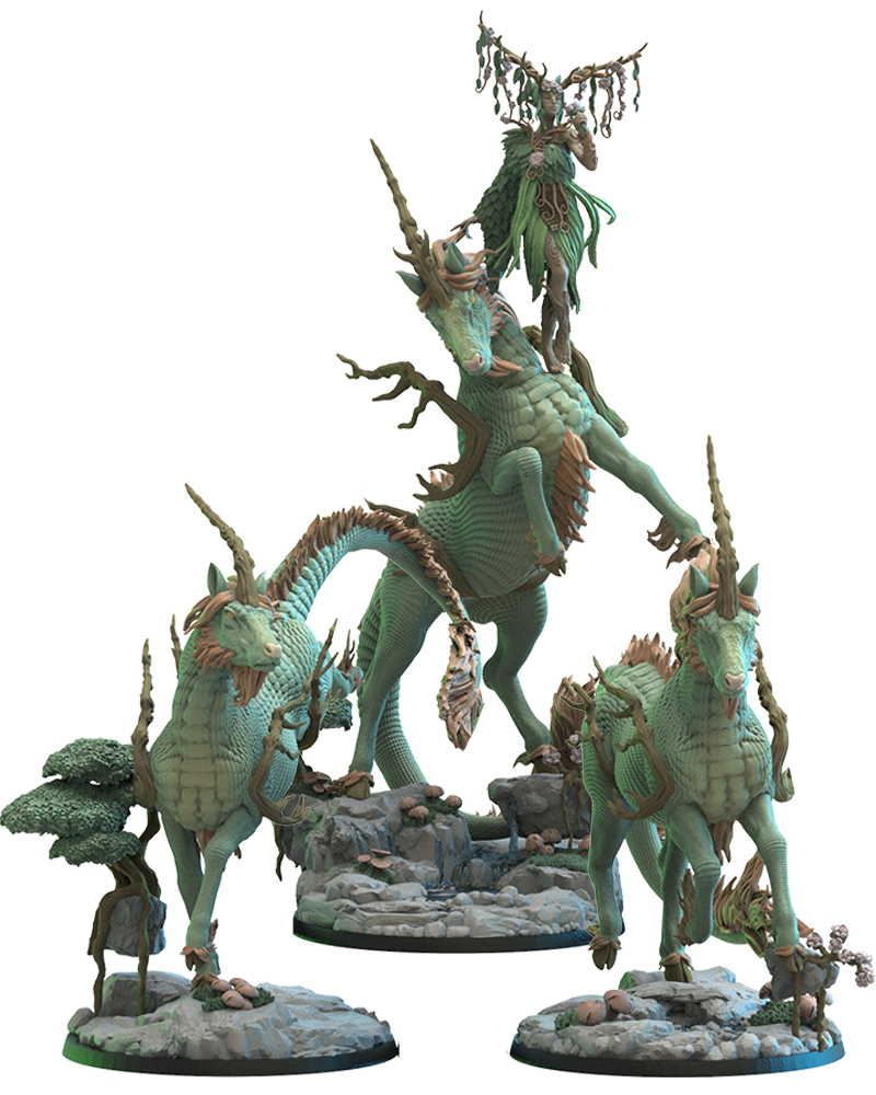 Kazumi, Kirin Queen - Wood Elves - TTRPG - Wargaming - Dungeons and Dragons