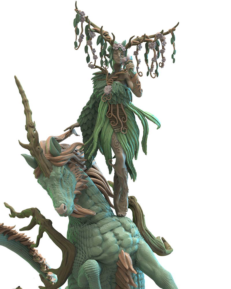 Kazumi, Kirin Queen - Wood Elves - TTRPG - Wargaming - Dungeons and Dragons