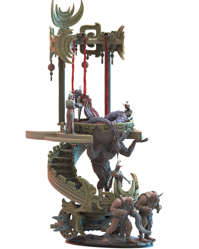Autel de sang - Elfes de la nuit - JDR - Wargaming - Donjons et Dragons