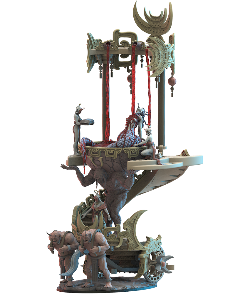 Autel de sang - Elfes de la nuit - JDR - Wargaming - Donjons et Dragons