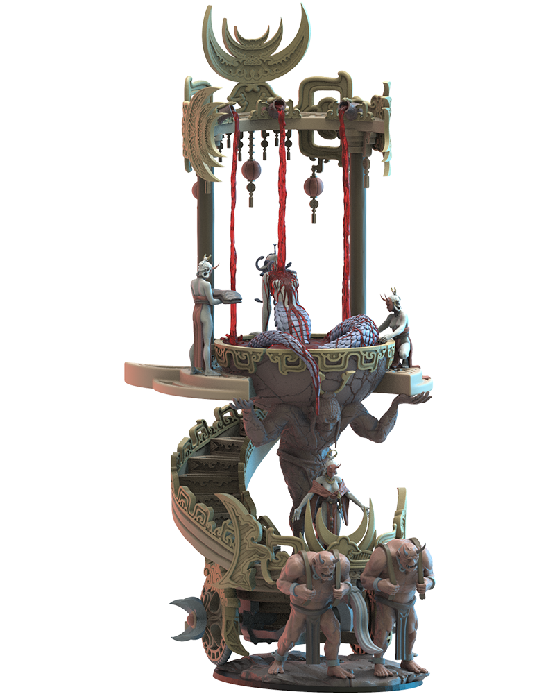 Autel de sang - Elfes de la nuit - JDR - Wargaming - Donjons et Dragons