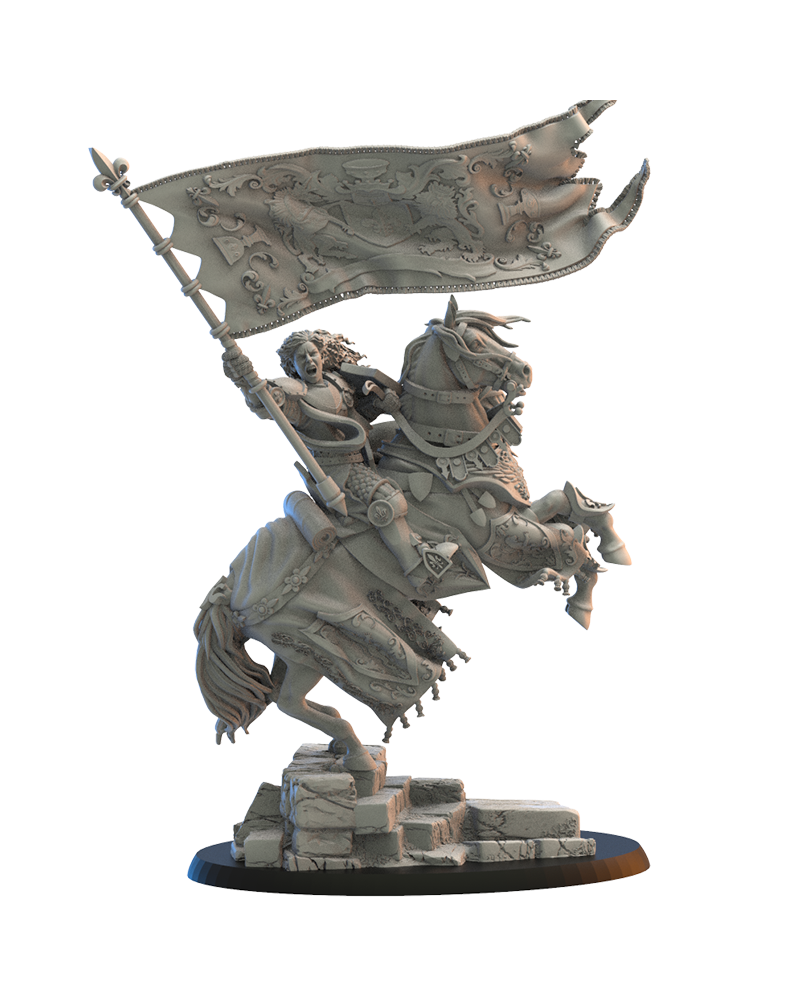 Kingdom of Mercia Standard Bearer - Bretons - TTRPG - Wargaming - Dungeons and Dragons