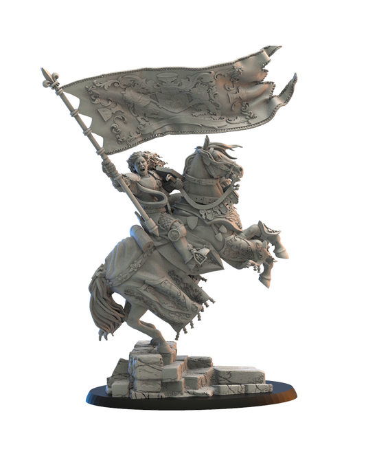 Kingdom of Mercia Standard Bearer - Bretons - TTRPG - Wargaming - Dungeons and Dragons