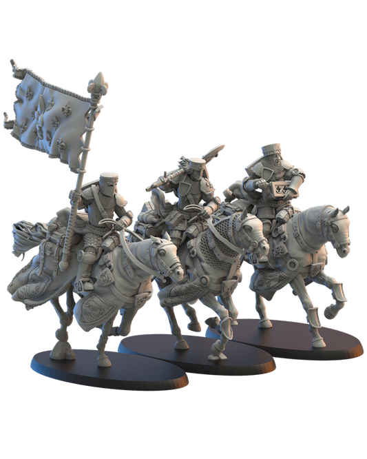 Kingdom Rangers Command Group (x3) - Bretons - TTRPG - Wargaming - Dungeons and Dragons