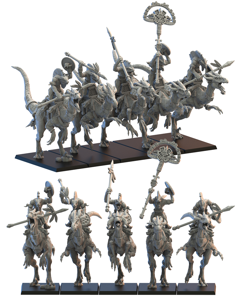 Ayokalotl with Lightning Engine - Lizard-Men - TTRPG - Wargaming - Dungeons and Dragons