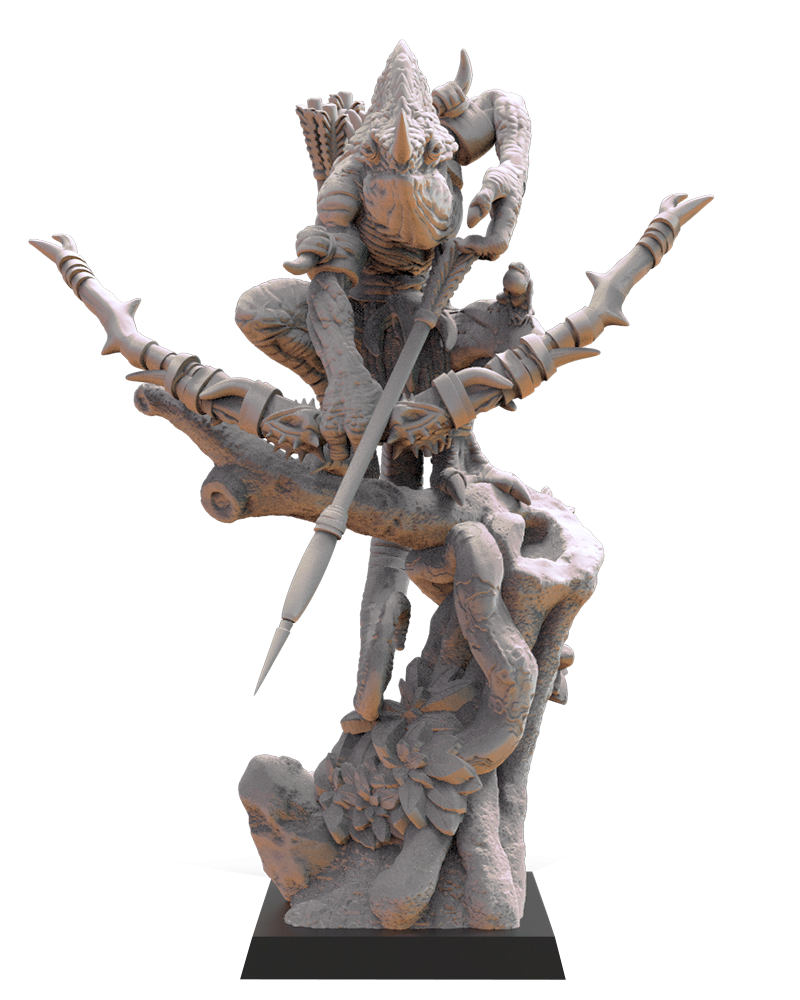 Chameleon Hero - Kuaxotl-Hero- Lizard-Men - TTRPG - Wargaming - Dungeons and Dragons