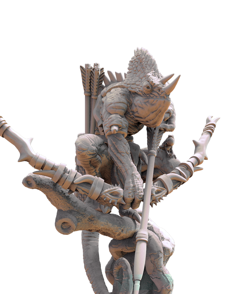 Chameleon Hero - Kuaxotl-Hero- Lizard-Men - TTRPG - Wargaming - Dungeons and Dragons